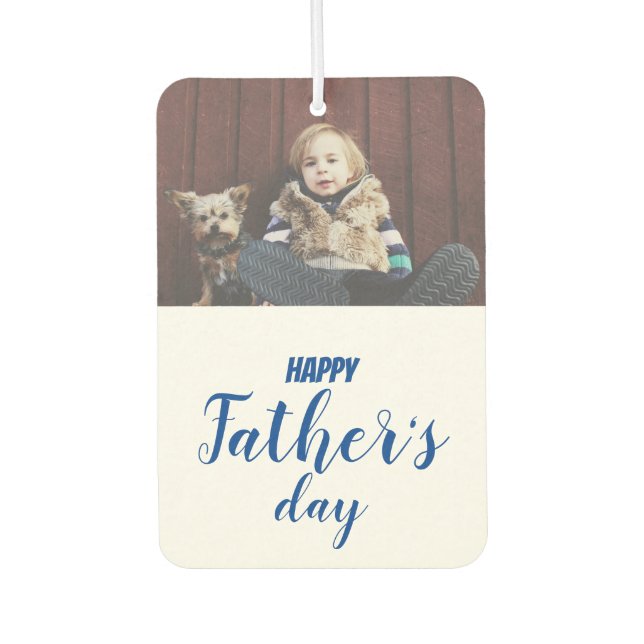 CUSTOM Photo | Happy Father's Day Air Freshener (Front)