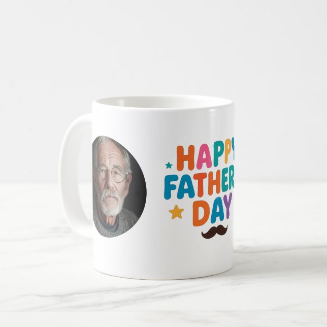 Custom Photo Happy Father's Day Mug (Front Left)