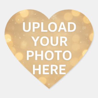Custom Photo Heart Sticker