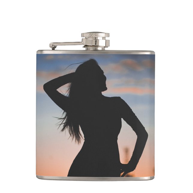 Custom Photo Hip Flask (Front)