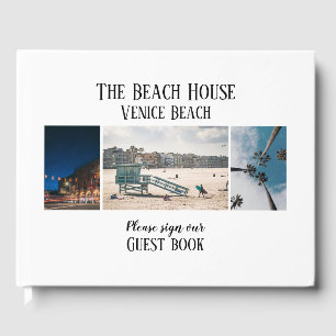 Custom Photo Hotel Vacation House Guest Book