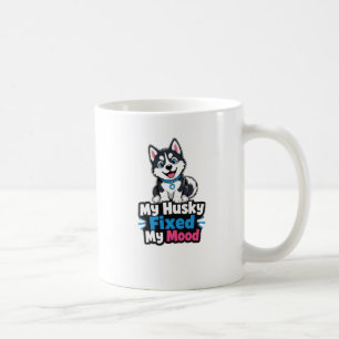 Custom Photo Husky Dog Husky Fixed My Mood Coffee Mug