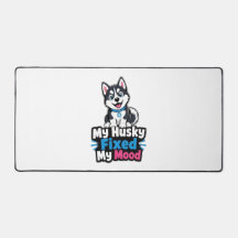 Custom Photo Husky Dog Husky Fixed My Mood