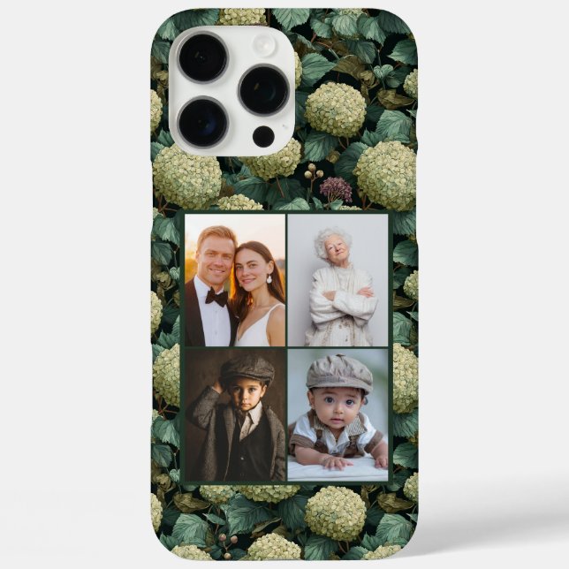 Custom Photo Hydrangeans Iphone Case For Mom (Back)