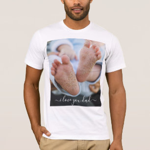 Custom Photo - I Love You Dad Your Photos Gift T-Shirt