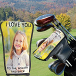Custom Photo I love You to the Rough and Back Golf Head Cover<br><div class="desc">Create your own golf putter head cover with your own photo. The photo template is set up for you to upload one of your favourite pictures of the kids. The wording is fully editable and sits as a typography overlay on your photo and reads "I love you to the rough...</div>