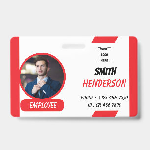 Custom Photo ID Card Badge Lanyard