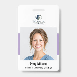 Custom Photo ID Veterinary Badge