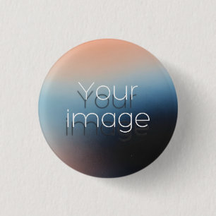 custom photo image here badge button pin