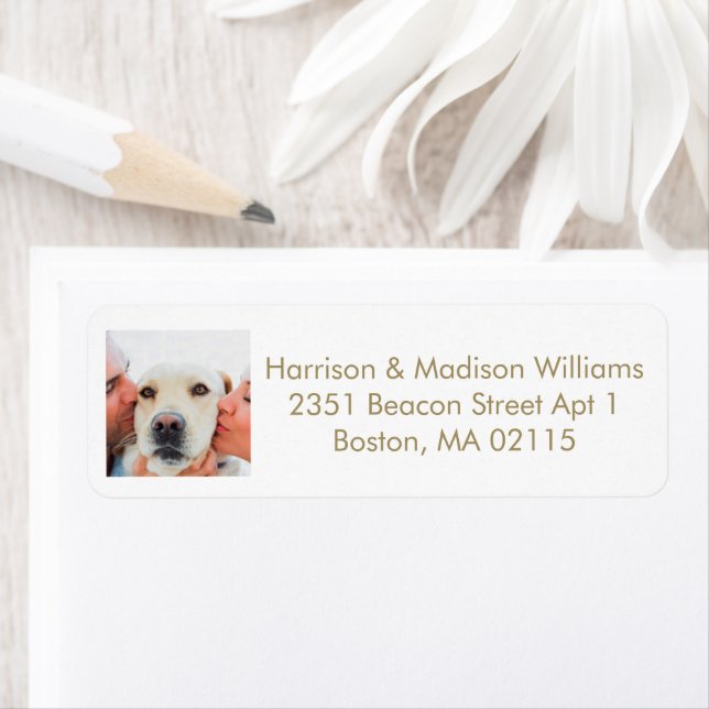 Custom photo image picture cute Return Address (Insitu)