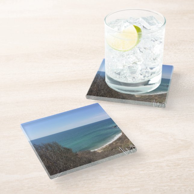 Custom photo image picture glass coaster (Angled)
