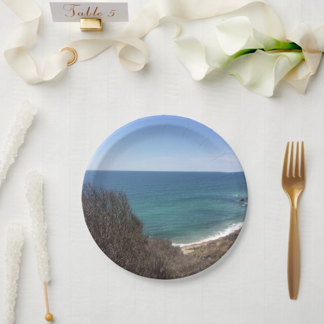 Custom photo image picture personalized paper plate (Wedding)