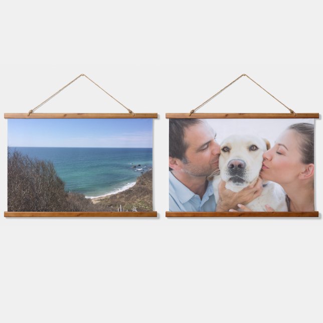 Custom photo image picture personalized two hanging tapestry (Double)