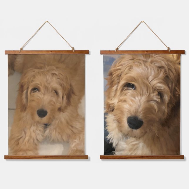 Custom photo image picture personalized vertical 2 hanging tapestry (Double)