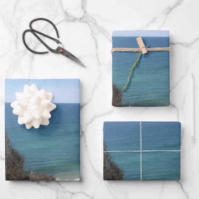 Custom photo image picture personalized wrapping paper sheet (Front)