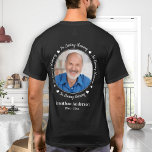 Custom Photo In Loving Memory Memorial Walk T-Shirt<br><div class="desc">Honour your loved one with a custom photo memorial T-shirt. This unique memorial keepsake is the perfect gift for yourself, family or friends to pay tribute to your loved one. We hope your memorial t-shirt will bring you peace, joy and happy memories. Quote "In Loving Memory". Customize with favourite photo,...</div>