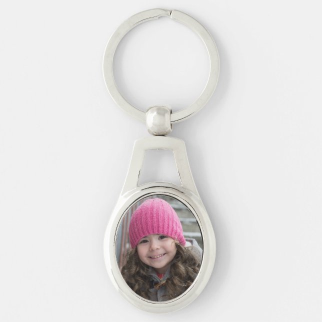 Custom Photo Inflation Busting Gift for Grandma Keychain (Front)