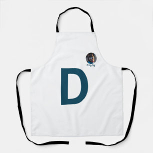 Custom Photo & Initial Monogram Template Apron