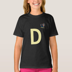 Custom Photo & Initial Monogram Template T-Shirt