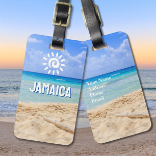 Custom Photo Jamaica Luggage Tag