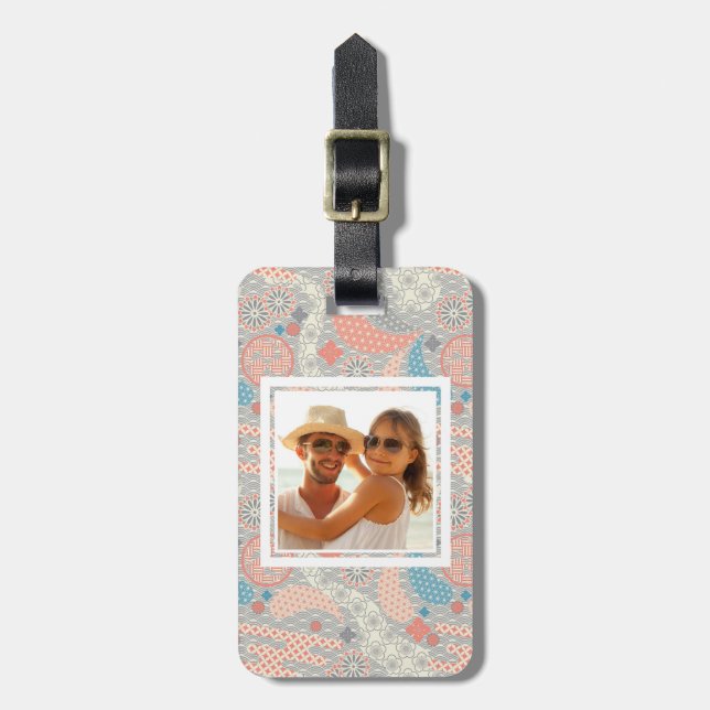 Custom Photo Japanese style pattern Luggage Tag (Front Vertical)