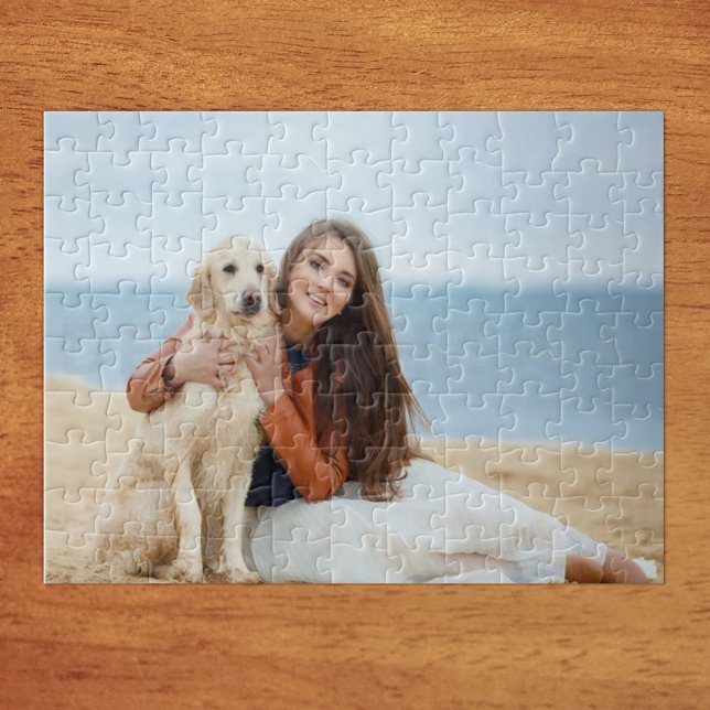 Custom Photo Jigsaw Puzzle Gift (A Stylish Photo Gift. Easily Add Your Custom Photo (Optional Text via the Edit Design Feature).)