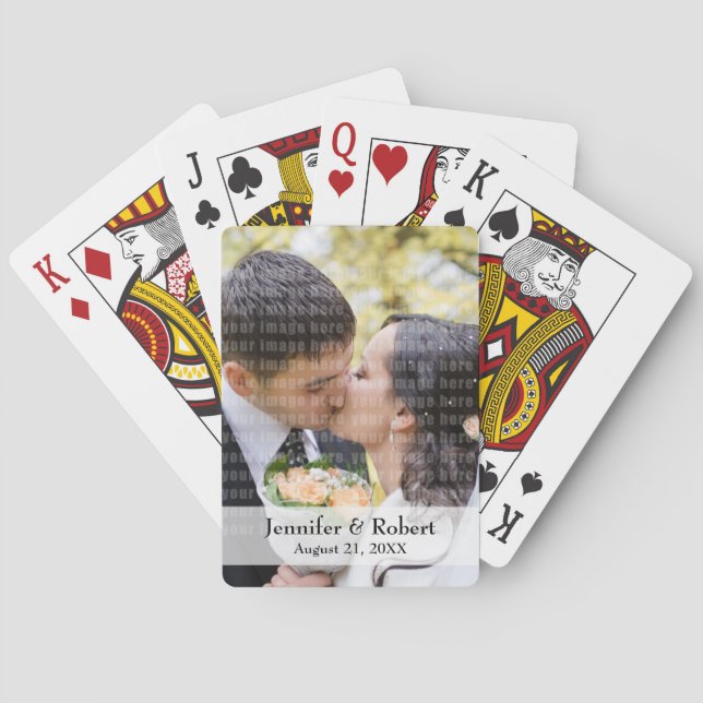 Custom Photo Keepsake Playing Cards (Back)