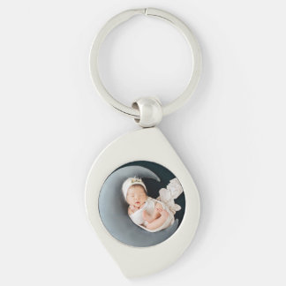 Custom photo keepsake precious baby keychain