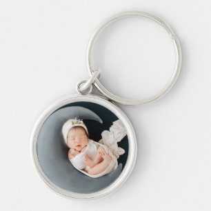 Custom photo keepsake precious baby keychain