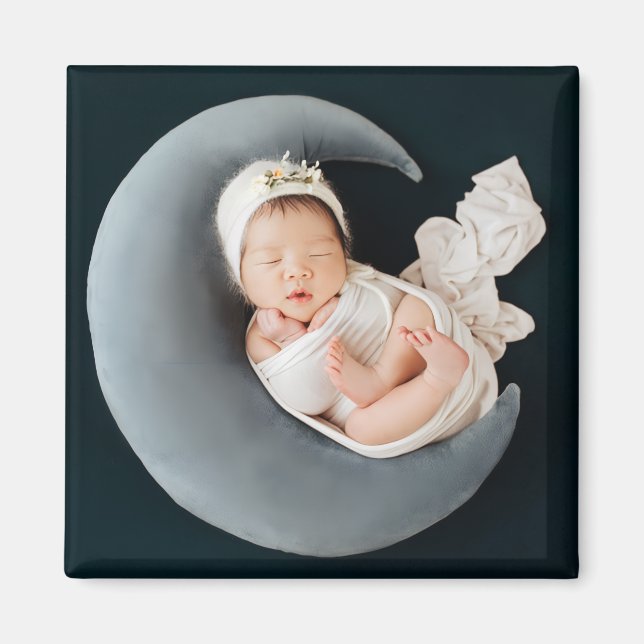 Custom photo keepsake precious baby magnet (Front)