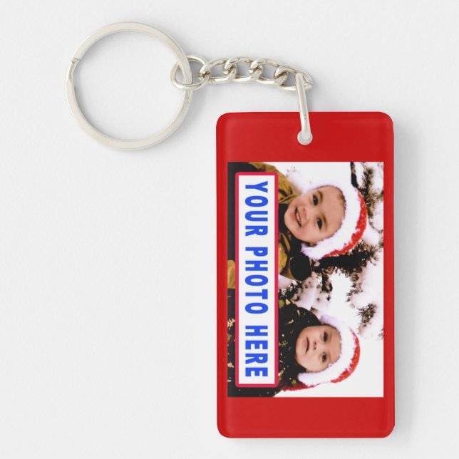 Custom Photo Key Chain proportioned for 4x6 Photo (Front)