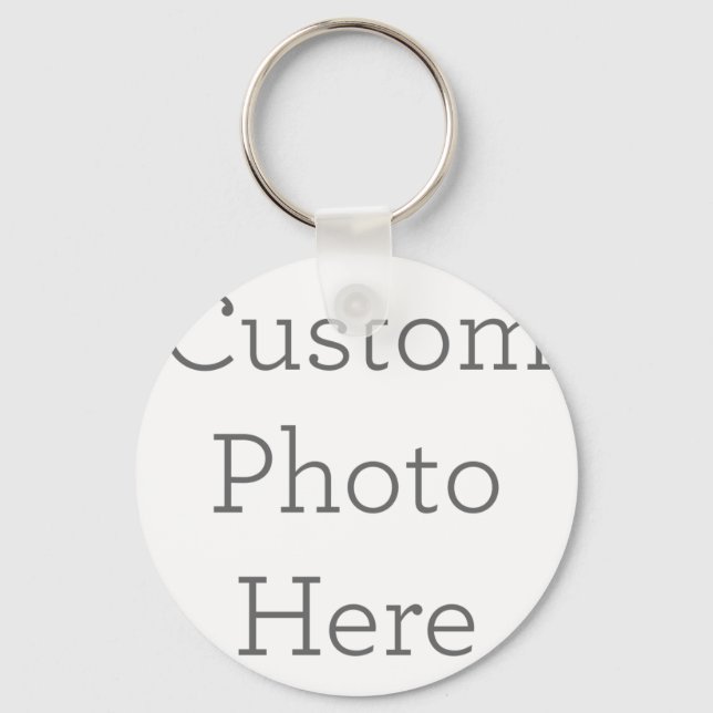 Metal Circle Keychain, 5.08 cm (Front)