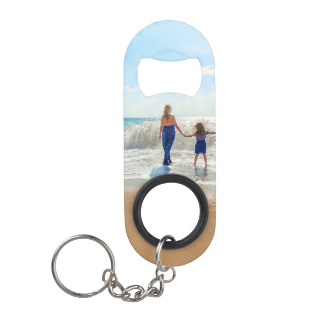 Custom Photo Keychain Bottle Opener Your Photos (Front)