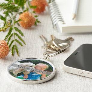 Custom PHOTO Keychain. Premium or Cheap Button Keychain