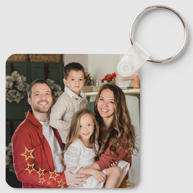 Custom Photo Keychains, Custom Double Sided Photo Keychain (Back)