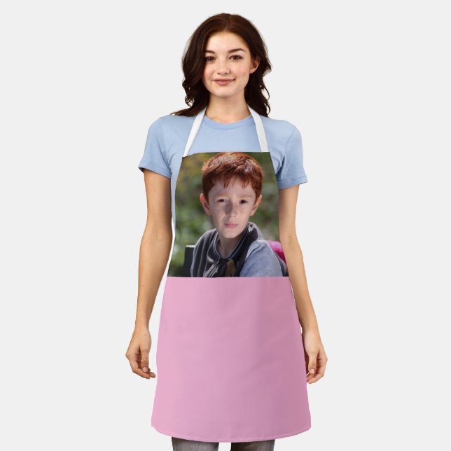 Custom Photo kitchen apron  (Worn)