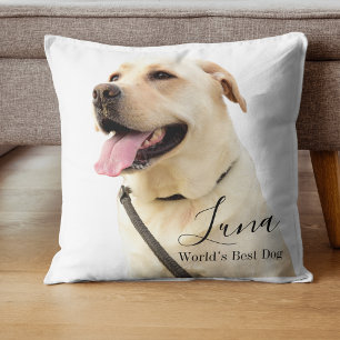 Custom Photo Labrador Retriever Personalized Throw Pillow