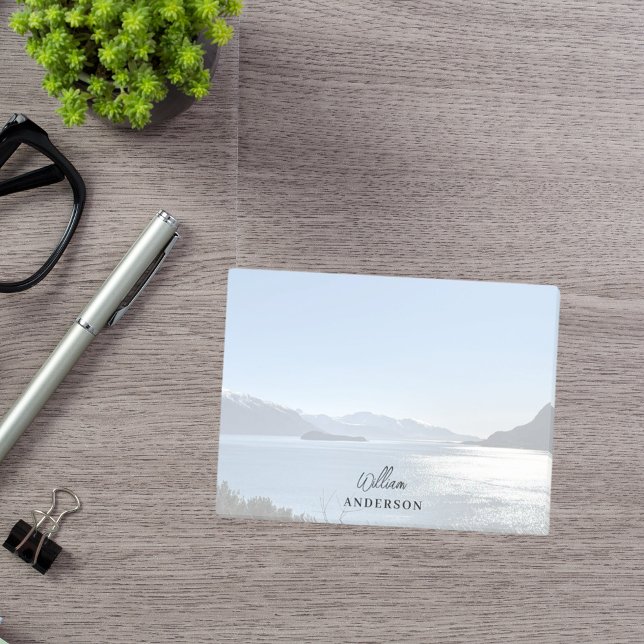 Custom photo landscape name script post-it notes (Creator Uploaded)