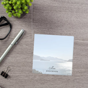 Custom photo landscape name script post-it notes