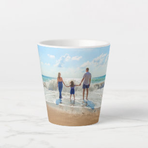 Custom Photo Latte Mug - Your Own Design - Family