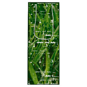 Custom Photo Lawn Care Service Thank you! Wine Gift Bag