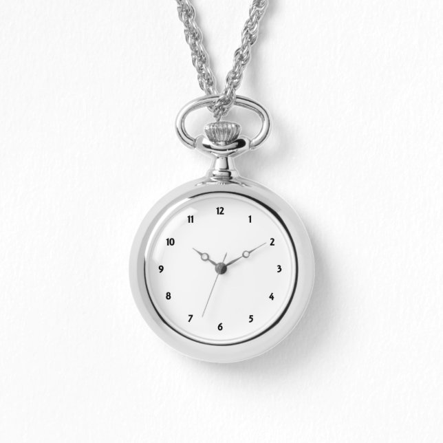 Custom Photo Logo Art Slogan Silver Wrap-Around Watch (Front)
