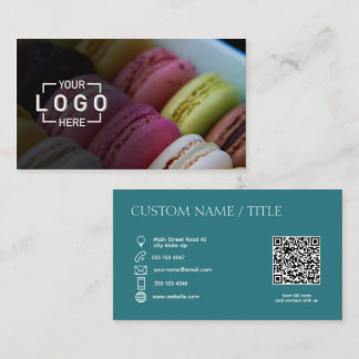 Custom Photo Logo QR code Business Card