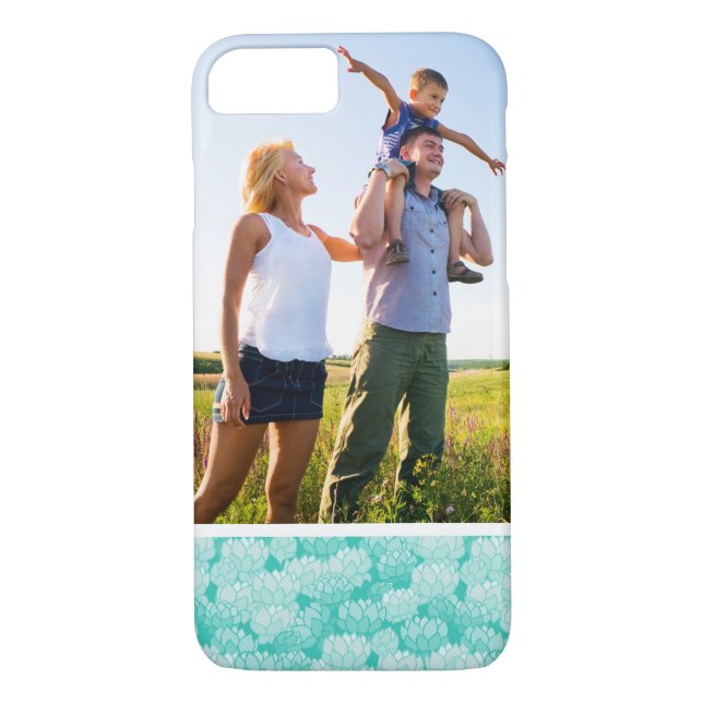 Custom Photo Lotus pattern 2 Case-Mate iPhone Case (Back)