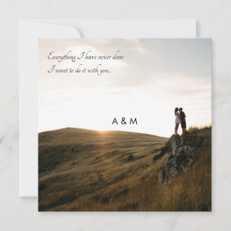 Custom Photo Love Couple Card