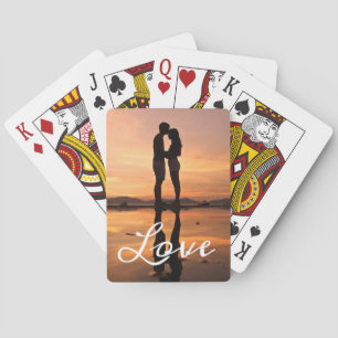 Custom Photo Love Girlfriend Boyfriend Script Playing Cards