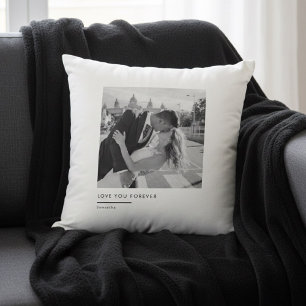 Custom Photo  – Love You Forever Throw Pillow