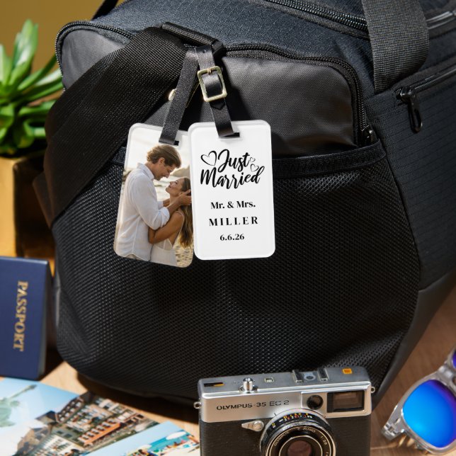 Custom Photo Luggage Tag (Front & Back)