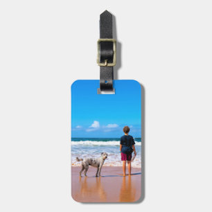 Custom Photo Luggage Tag - Your Design With Dog