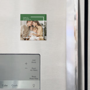 Custom Photo Magnet with Personalized Message